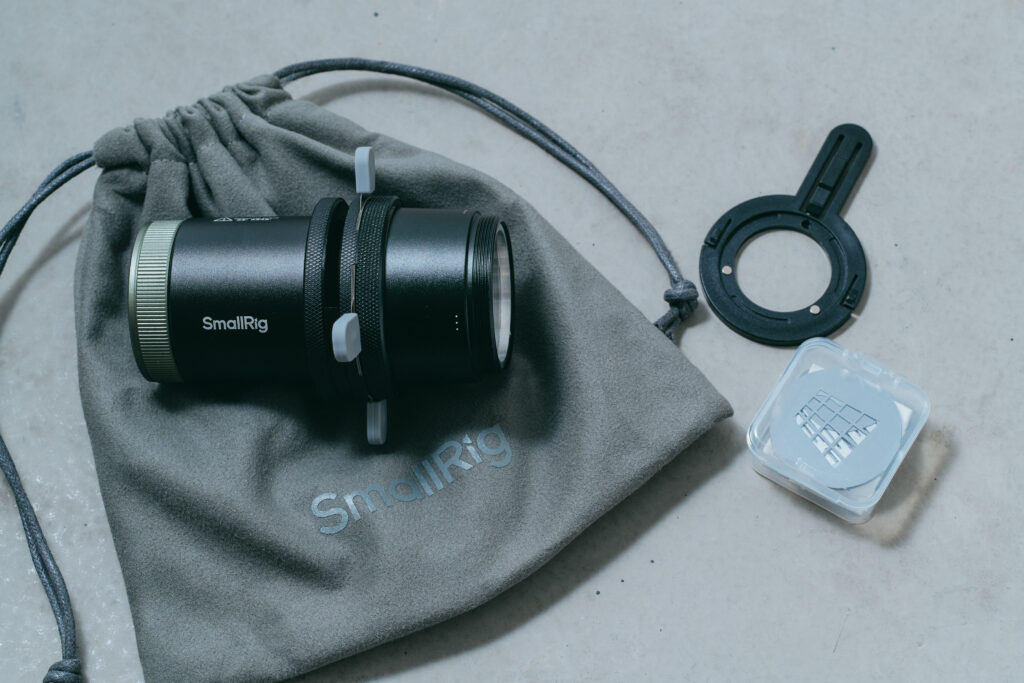 SmallRig SP Airスポットプロジェクションレンズと付属品